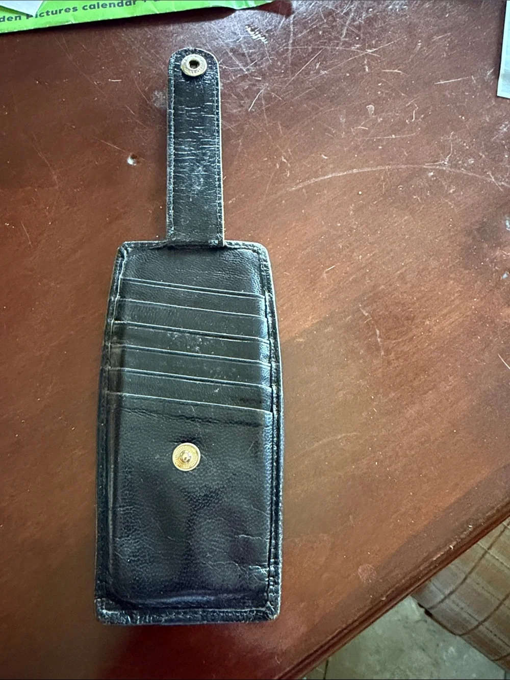 Black LeatherTusk brand Card Case -